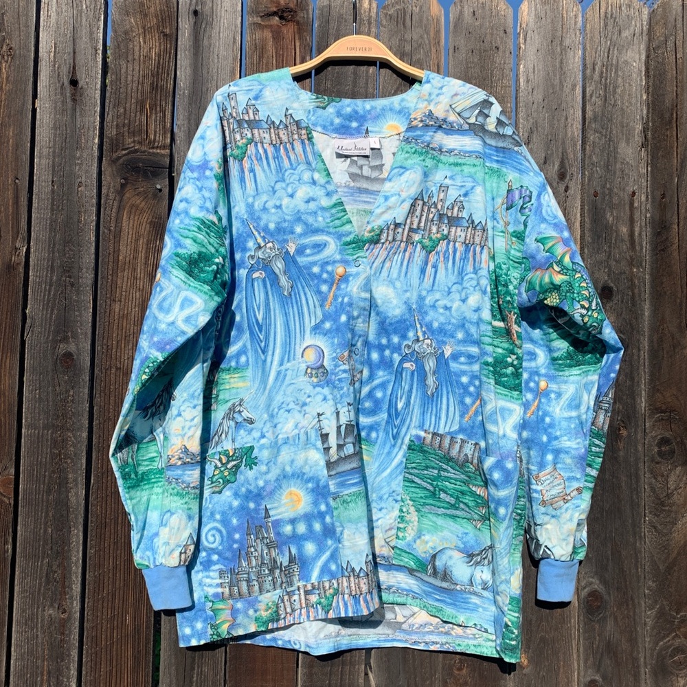 Medical Stitches Long Sleeve Fantasy Top